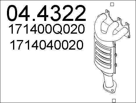 MTS 04.4322 - Каталізатор autocars.com.ua