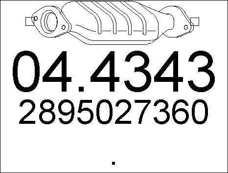 MTS 04.4343 - Каталізатор autocars.com.ua