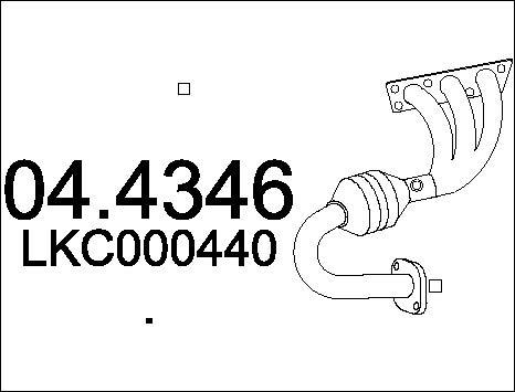MTS 04.4346 - Каталізатор autocars.com.ua