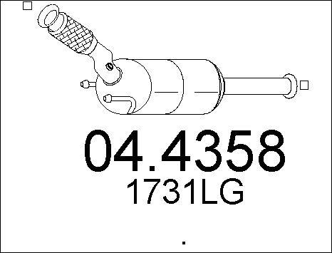 MTS 04.4358 - Каталізатор autocars.com.ua