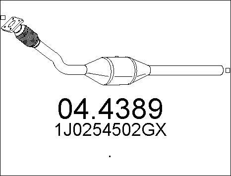 MTS 04.4389 - Катализатор autodnr.net