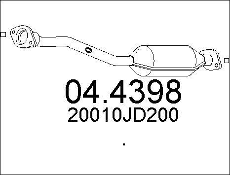 MTS 04.4398 - Каталізатор autocars.com.ua