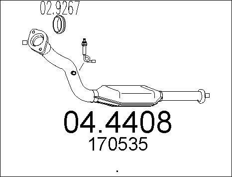 MTS 04.4408 - Каталізатор autocars.com.ua