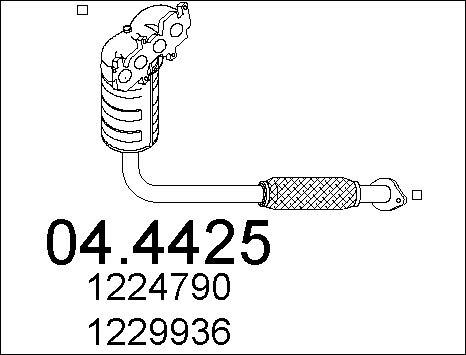 MTS 04.4425 - Катализатор autodnr.net