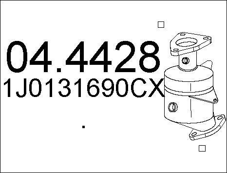 MTS 04.4428 - Каталізатор autocars.com.ua