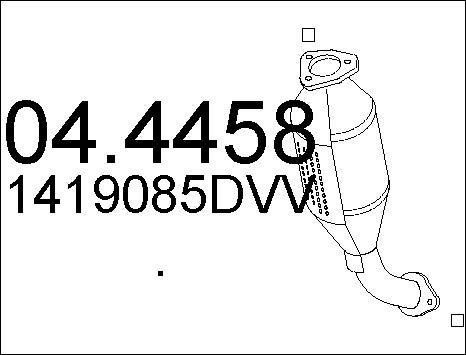MTS 04.4458 - Каталізатор autocars.com.ua