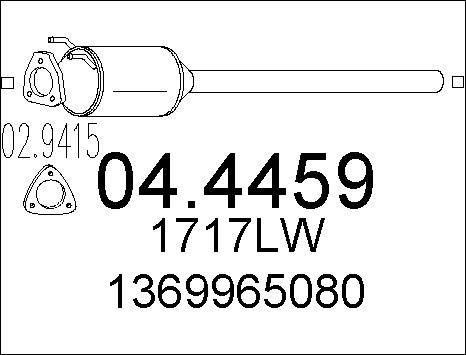 MTS 04.4459 - Каталізатор autocars.com.ua