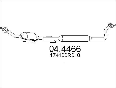 MTS 04.4466 - Каталізатор autocars.com.ua