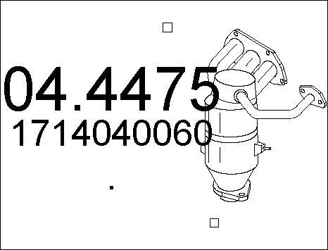 MTS 04.4475 - Каталізатор autocars.com.ua