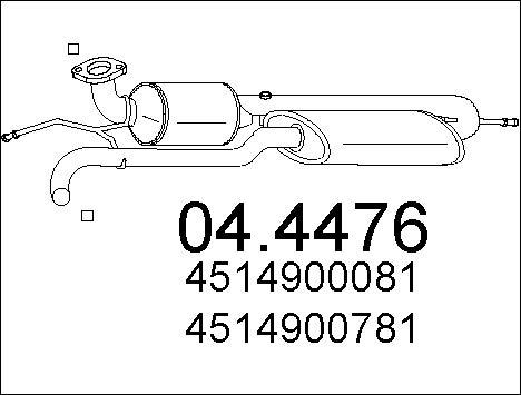 MTS 04.4476 - Каталізатор autocars.com.ua