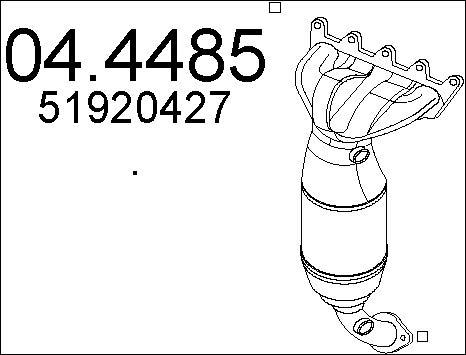 MTS 04.4485 - Каталізатор autocars.com.ua