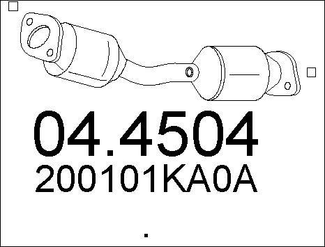 MTS 04.4504 - Каталізатор autocars.com.ua