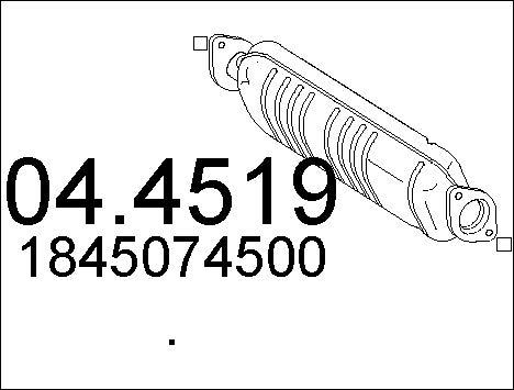 MTS 04.4519 - Каталізатор autocars.com.ua