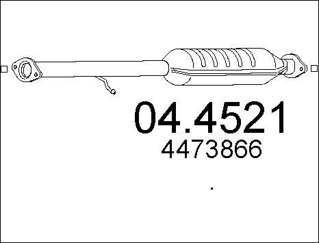 MTS 04.4521 - Каталізатор autocars.com.ua