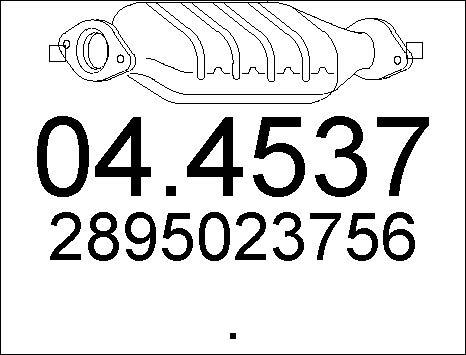 MTS 04.4537 - Каталізатор autocars.com.ua
