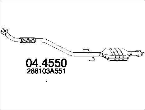 MTS 04.4550 - Каталізатор autocars.com.ua