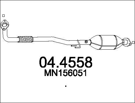 MTS 04.4558 - Каталізатор autocars.com.ua