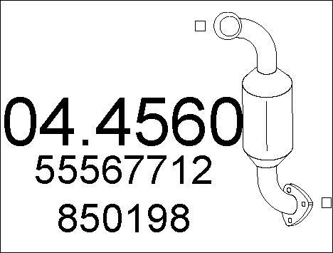 MTS 04.4560 - Каталізатор autocars.com.ua