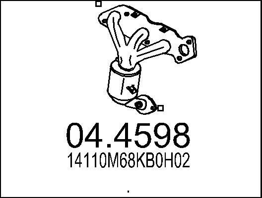 MTS 04.4598 - Каталізатор autocars.com.ua