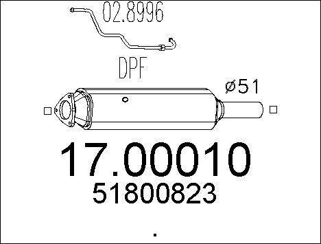 MTS 17.00010 - Сажевый / частичный фильтр, система выхлопа ОГ autodnr.net