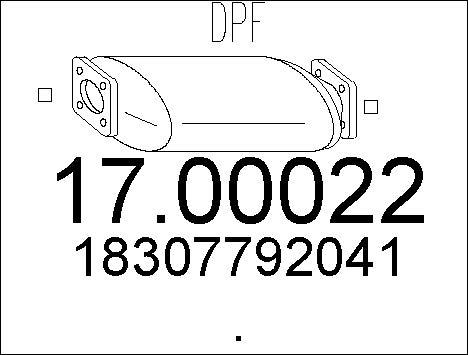 MTS 17.00022 - Сажевый / частичный фильтр, система выхлопа ОГ autodnr.net