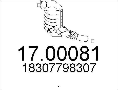 MTS 17.00081 - Сажевый / частичный фильтр, система выхлопа ОГ autodnr.net