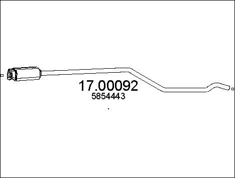 MTS 17.00092 - сажі / частковий фільтр, система вихлопу ОГ autocars.com.ua