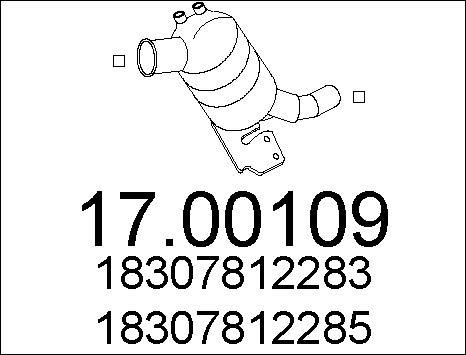 MTS 17.00109 - сажі / частковий фільтр, система вихлопу ОГ autocars.com.ua