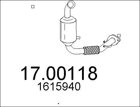 MTS 17.00118 - Сажевый / частичный фильтр, система выхлопа ОГ autodnr.net