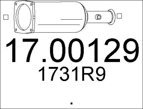 MTS 17.00129 - Сажевый / частичный фильтр, система выхлопа ОГ avtokuzovplus.com.ua