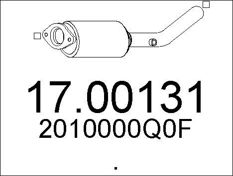 MTS 17.00131 - сажі / частковий фільтр, система вихлопу ОГ autocars.com.ua