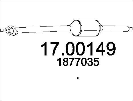 MTS 17.00149 - Сажевый / частичный фильтр, система выхлопа ОГ avtokuzovplus.com.ua