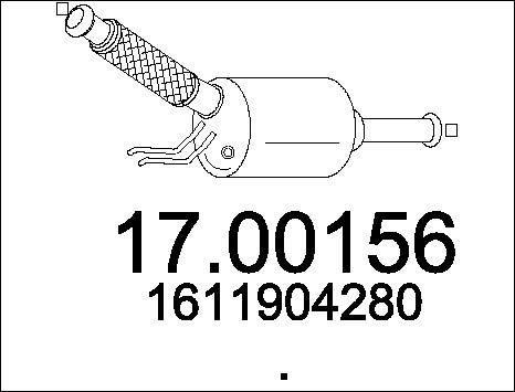 MTS 17.00156 - сажі / частковий фільтр, система вихлопу ОГ autocars.com.ua