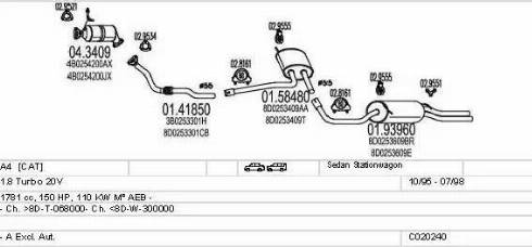 MTS C020240000604 - Система випуску ОГ autocars.com.ua