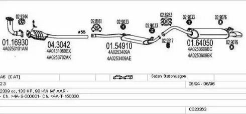 MTS C020263000635 - Система випуску ОГ autocars.com.ua