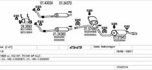 MTS C020314000600 - Система випуску ОГ autocars.com.ua