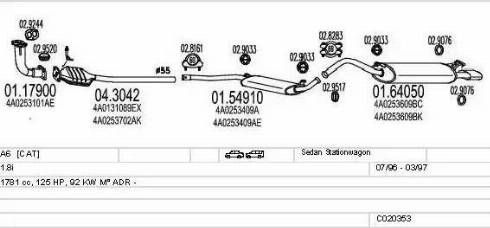 MTS C020353008281 - Система випуску ОГ autocars.com.ua