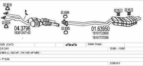 MTS C050101000797 - Система випуску ОГ autocars.com.ua