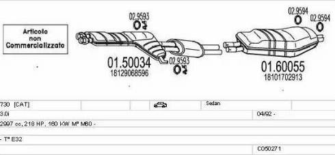 MTS C050271007935 - Система випуску ОГ autocars.com.ua