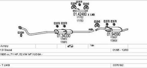 MTS C070192001123 - Система випуску ОГ autocars.com.ua