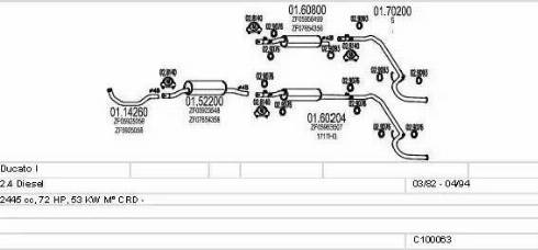 MTS C100063012772 - Система випуску ОГ autocars.com.ua