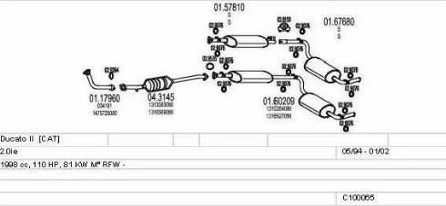 MTS C100065012774 - Система випуску ОГ autocars.com.ua