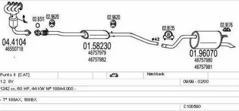 MTS C100590013309 - Система випуску ОГ autocars.com.ua