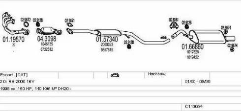 MTS C110054003757 - Система випуску ОГ autocars.com.ua