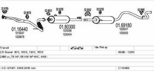 MTS C110488009597 - Система выпуска ОГ avtokuzovplus.com.ua