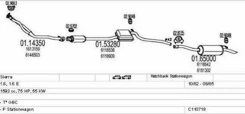 MTS C110718003697 - Система випуску ОГ autocars.com.ua