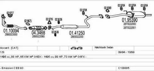 MTS C130005002748 - Система выпуска ОГ avtokuzovplus.com.ua