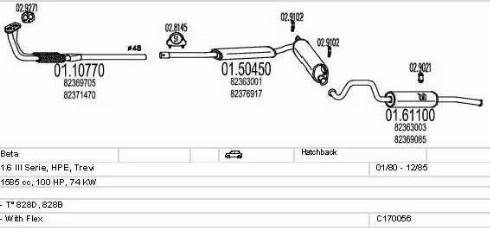 MTS C170056007477 - Система випуску ОГ autocars.com.ua