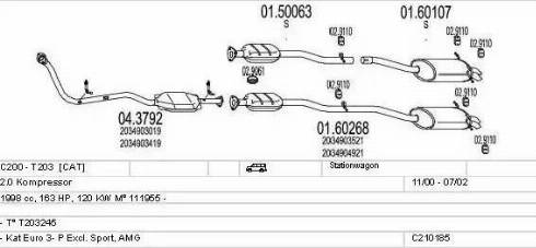 MTS C210185004284 - Система випуску ОГ autocars.com.ua