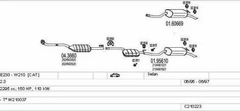 MTS C210223004342 - Система випуску ОГ autocars.com.ua